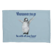 Penguin Inspirerend Confucius Quote Kussensloop (Voorkant)
