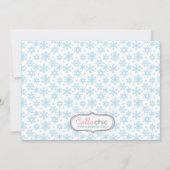 Penguin Invitation - Boys Birthday (Snowflake) Kaart (Achterkant)