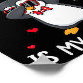 Penguin Is My Valentine Funny Bird V Day Cute Anim Poster (Hoek)