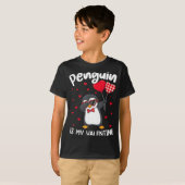 Penguin Is My Valentine Funny Bird V Day Cute Anim T-shirt (Voorkant volledig)