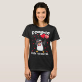 Penguin Is My Valentine Funny Bird V Day Cute Anim T-shirt (Voorkant volledig)