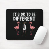 Penguin Its Okay To Be Different Flamingo Men Wome Muismat (Met muis)