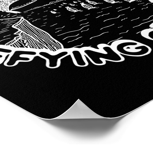 Penguin It's Time To Try Defying Gravity  Poster (Hoek)