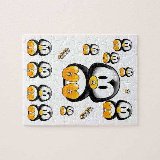 Penguin Jigzaag Puzzle Legpuzzel (Horizontaal)