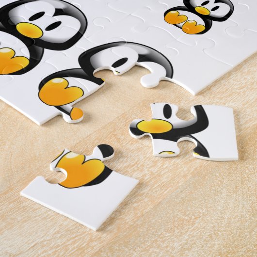 Penguin Jigzaag Puzzle Legpuzzel (Zijkant)