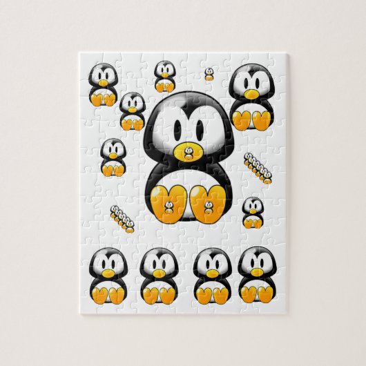 Penguin Jigzaag Puzzle Legpuzzel (Verticaal)