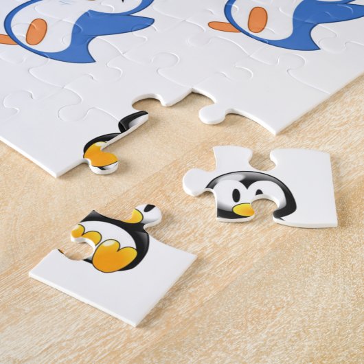 Penguin Jigzaag Puzzle Legpuzzel (Zijkant)
