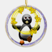 PENGUIN JUGGLING DUCKS CHRISTMAS ORNAMENT (Voorkant)