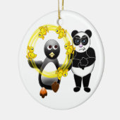 PENGUIN JUGGLING DUCKS PANDA BEER ONTDEKEND ORN KERAMISCH ORNAMENT (Links)