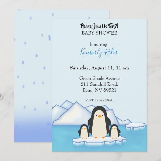 Penguin  kaart (Voorkant / Achterkant)