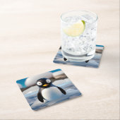 Penguin Kartonnen Onderzetters (Insitu)