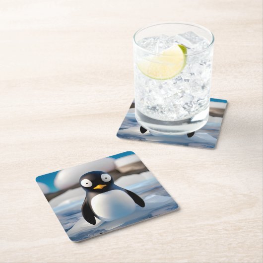 Penguin Kartonnen Onderzetters (Insitu)