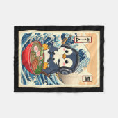 Penguin Kawaii Japanese Ramen Noodle Retro Gaming  Fleece Deken (Voorkant (Horizontaal))
