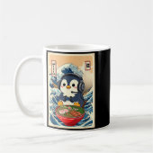 Penguin Kawaii Japanese Ramen Noodle Retro Gaming  Koffiemok (Links)