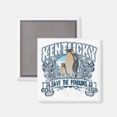 Penguin Kentucky Magneet (Voorkant / Achterkant)