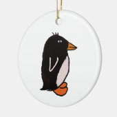 Penguin Keramisch Ornament (Links)