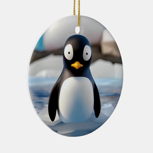 Penguin Keramisch Ornament (Rechts)