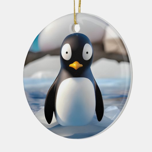 Penguin Keramisch Ornament (Links)