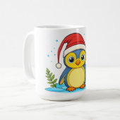 Penguin Kerst Vrolijkheid Koffiemok (Voorkant links)