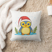 Penguin Kerst Vrolijkheid Kussen (Deken)