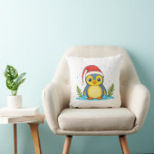 Penguin Kerst Vrolijkheid Kussen (Stoel)