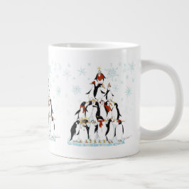 Penguin kerstboom Fun Holiday Cartoon Grote Koffiekop