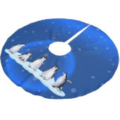 Penguin Kerstboom Rok (Gekanteld)