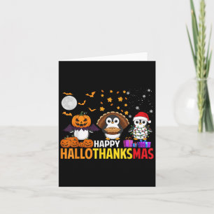 Penguin Kersthalloween Costume Happy Halotha Kaart