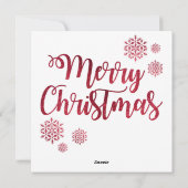 Penguin-kerstkaart Feestdagenkaart (Achterkant)