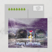 Penguin-kerstkaart Feestdagenkaart (Voorkant / Achterkant)