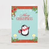 PENGUIN-kerstkaart Kaart (Voorkant)