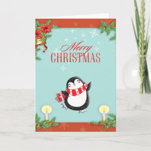 PENGUIN-kerstkaart Kaart