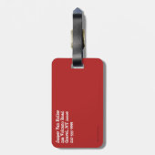 Penguin Kerstmis Bagagelabel (Achterkant verticaal)