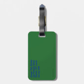 Penguin Kerstmis Bagagelabel (Achterkant verticaal)