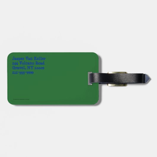 Penguin Kerstmis Bagagelabel (Achterkant horizontaal)