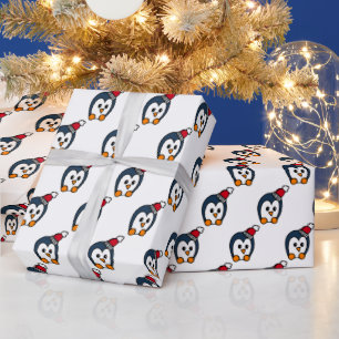 Penguin Kerstmis Cadeaupapier