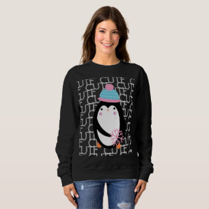Penguin Kerstmis Cute Snowflake Winter Trui