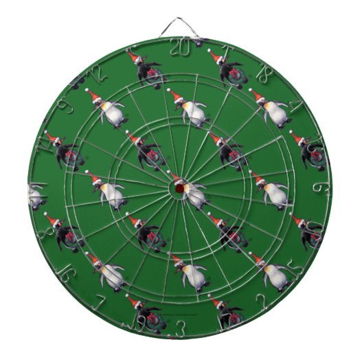 Penguin Kerstmis Dartbord (Voorkant)