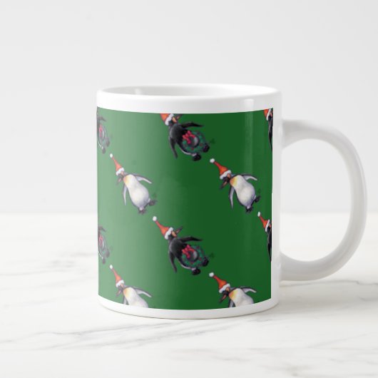 Penguin Kerstmis Grote Koffiekop (Rechts)