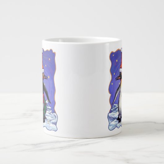 Penguin Kerstmis Grote Koffiekop (Voorkant)