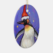 Penguin Kerstmis Keramisch Ornament (Rechts)