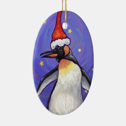 Penguin Kerstmis Keramisch Ornament (Rechts)