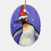 Penguin Kerstmis Keramisch Ornament (Voorkant)