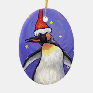 Penguin Kerstmis Keramisch Ornament