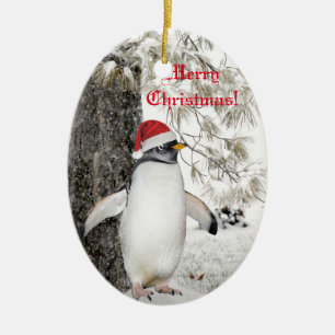 Penguin Kerstmis Keramisch Ornament