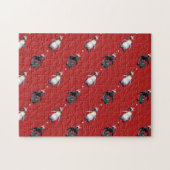 Penguin Kerstmis Legpuzzel (Horizontaal)