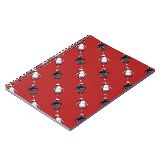 Penguin Kerstmis Notitieboek (Linkerzijde)