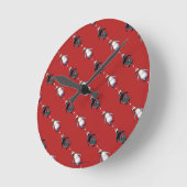 Penguin Kerstmis Ronde Klok (Hoek)