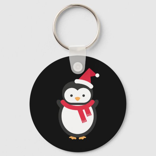 Penguin Kerstmis Sleutelhanger (Voorkant)