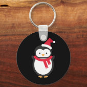 Penguin Kerstmis Sleutelhanger (Voorkant)
